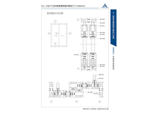 HQ-T120A穿條隔熱提升推拉門