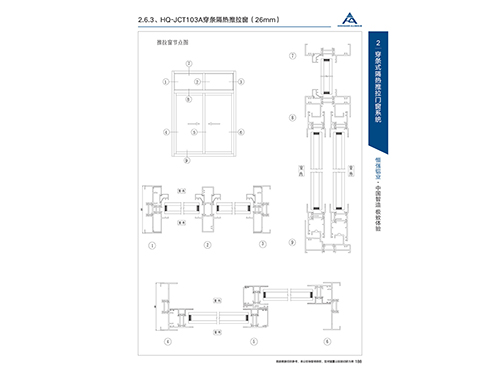 HQ-JCT103A穿條隔熱推拉窗