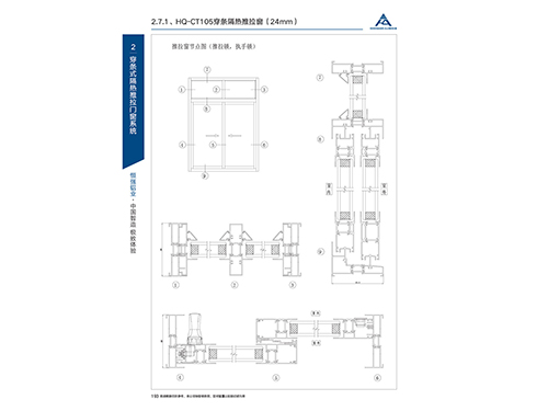HQ-CT105穿條隔熱推拉窗