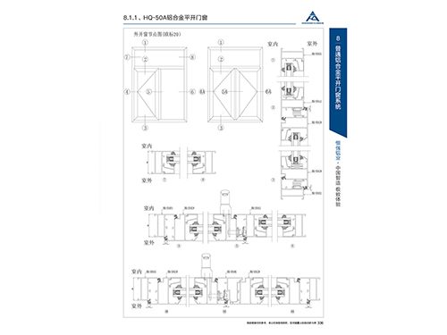 HQ-50A鋁合金平開門窗