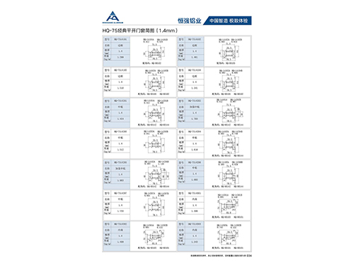 HQ-75經(jīng)典平開門窗